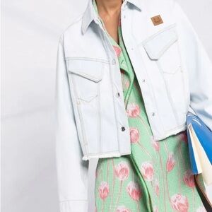 KENZO K-Tiger cropped denim jacket Size 36